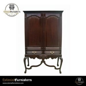 Colonial Tall Cabinet with Ornate Legs