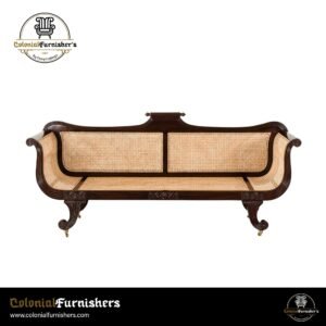 Dutch-Ceylon Colonial Cane Sofa
