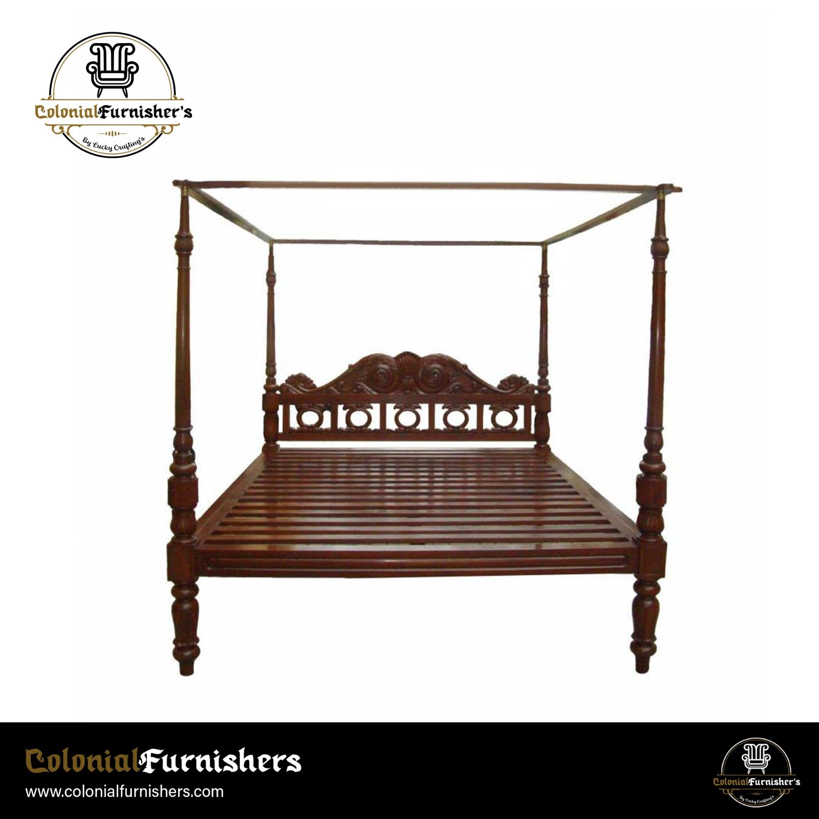 Majestic Colonial Four-Poster Bed